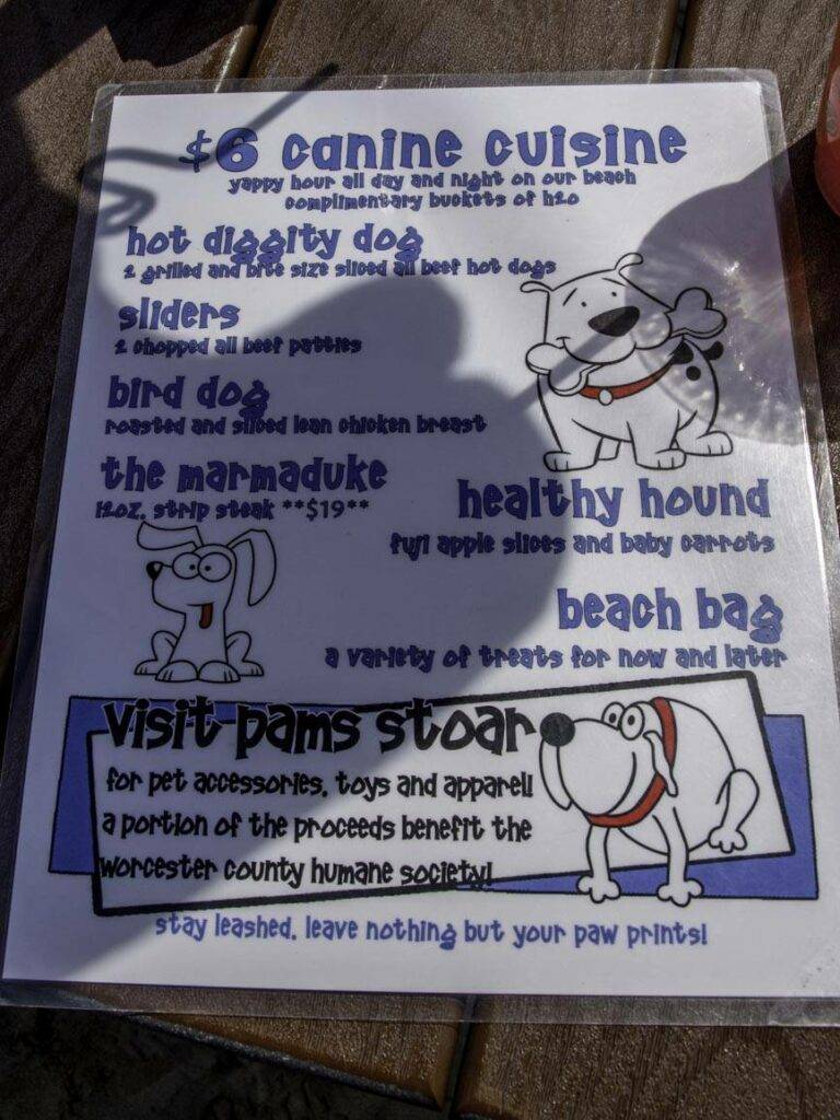 A very dog-friendly restaurant in Maryland